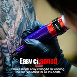 Mast Flip Tattoo Pen ( 2.6mm to 4mm stroke) Interchangeable