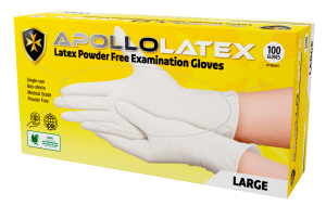 Latex Powder Free Examination Gloves Apollo (carton of 10 boxes)