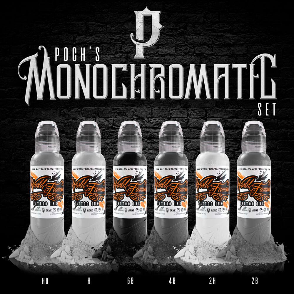 World Famous 6 Bottles Poch Mono Chromatic Set 1oz