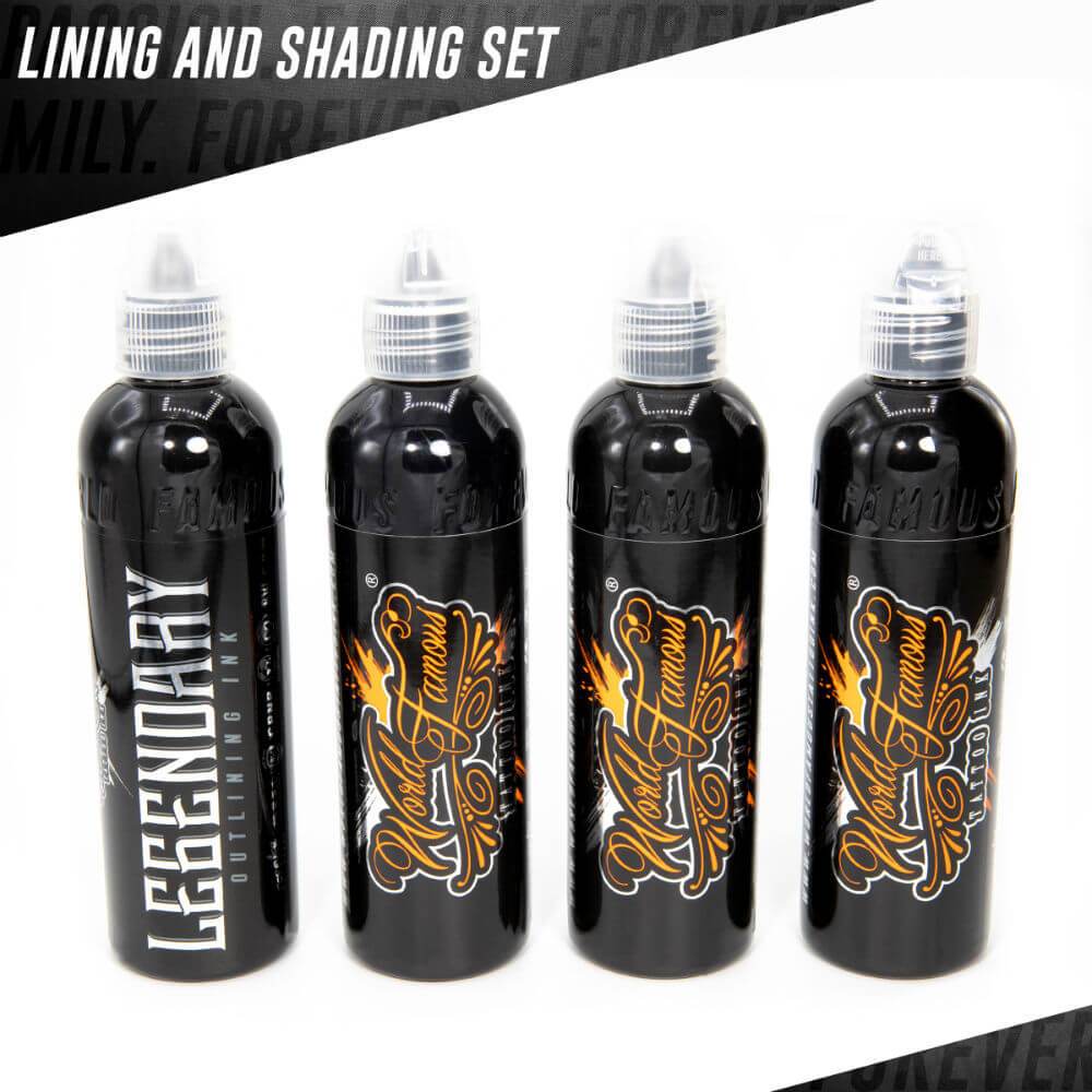 World Famous 4 Bottle Lining and Shading Set 1oz