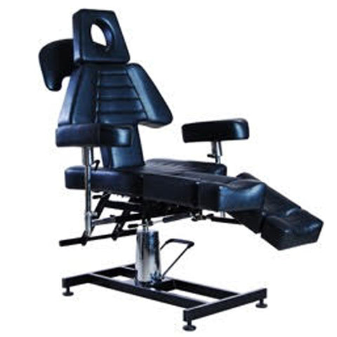 Black Facial Bed Tattoo Chair For Professional