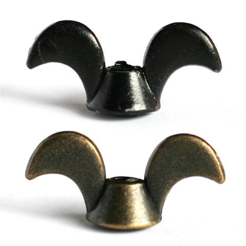 Wing Nuts (Black/Brass)